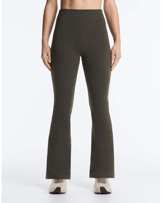 Oysho Black Evermove High Rise Flare Trousers