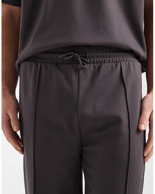 New Look Black Pintuck Slim Leg Joggers Co-Ord for men
