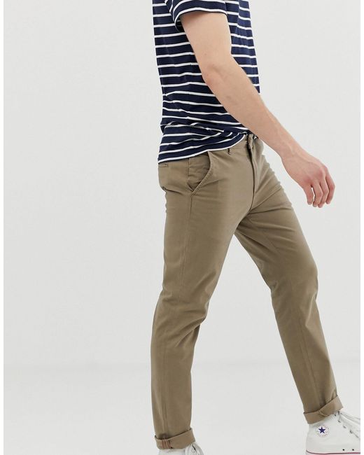 jack & jones intelligence slim fit chino in stretch cotton