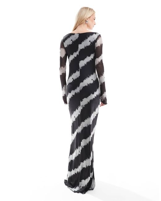 Vero Moda White Long Sleeved Mesh Dress