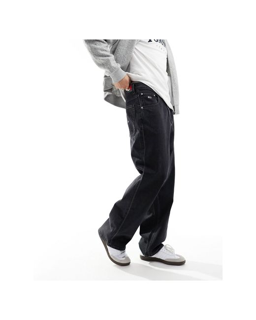 Aiden - jeans larghi neri di Tommy Hilfiger in Black da Uomo