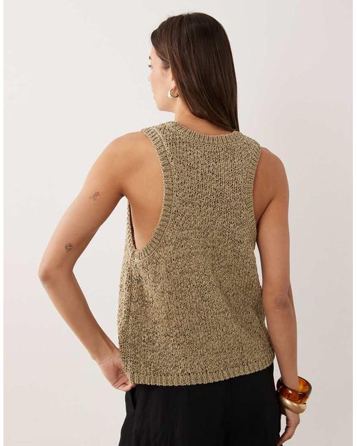 ASOS Brown Tape Racer Back Tank