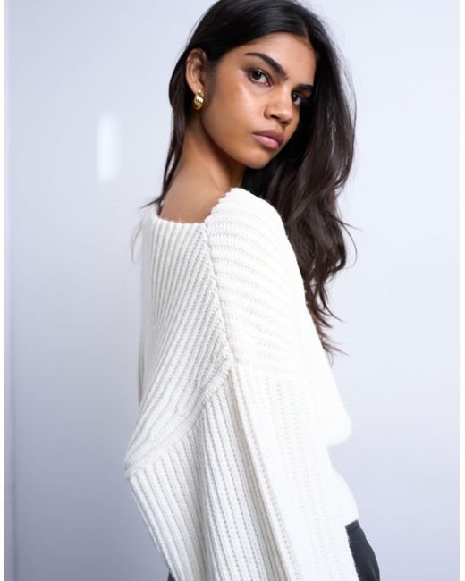 TOPSHOP White – strickpullover
