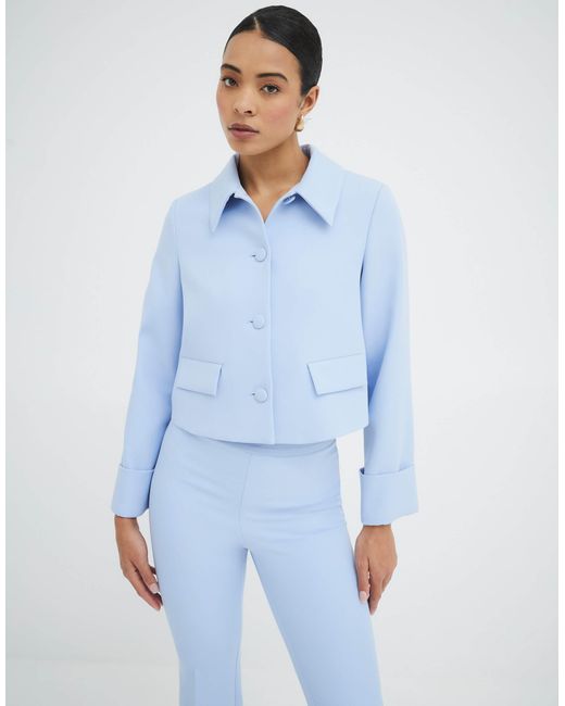 River Island Blue Structured 60S Jacket