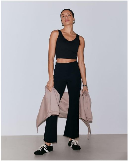 Aim'n White Luxe Kick Flare Leggings