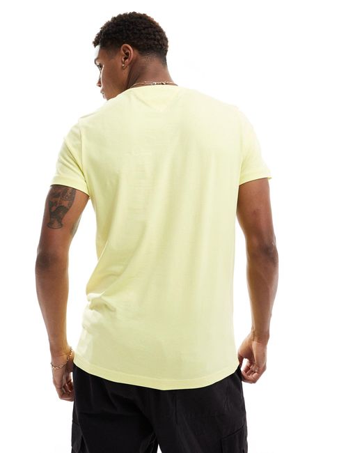 Tommy Hilfiger – schmal geschnittenes t-shirt in Yellow für Herren