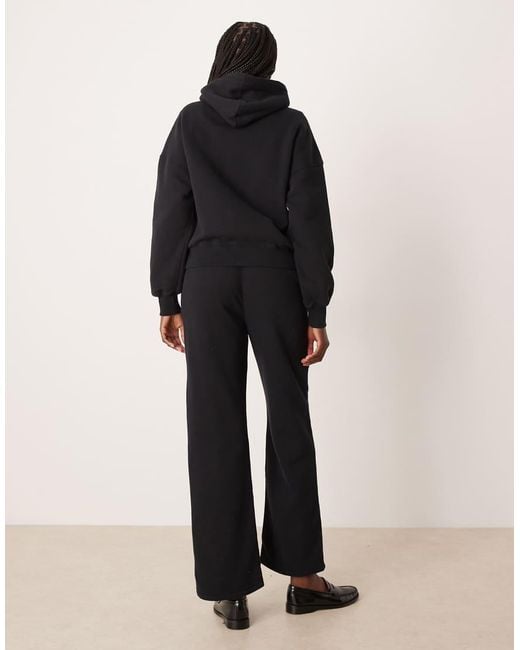 Abercrombie & Fitch Black Side Logo High Rise Relaxed joggers Co-ord