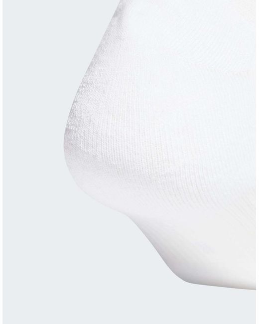 Adidas Originals White 3 Stripes Cushioned Sportswear Mid Cut Socks 3 Pair Pack