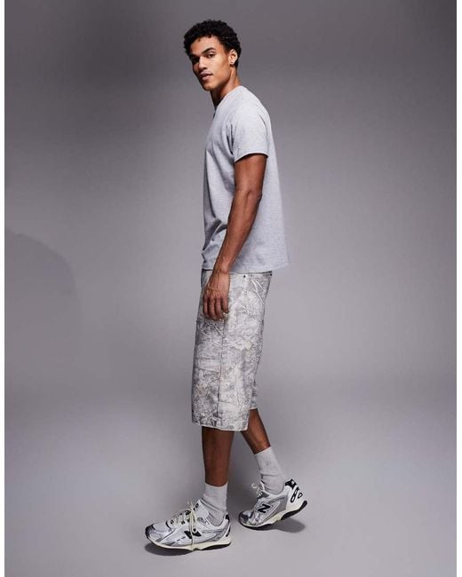 Good For Nothing Gray baggy Denim Jorts for men