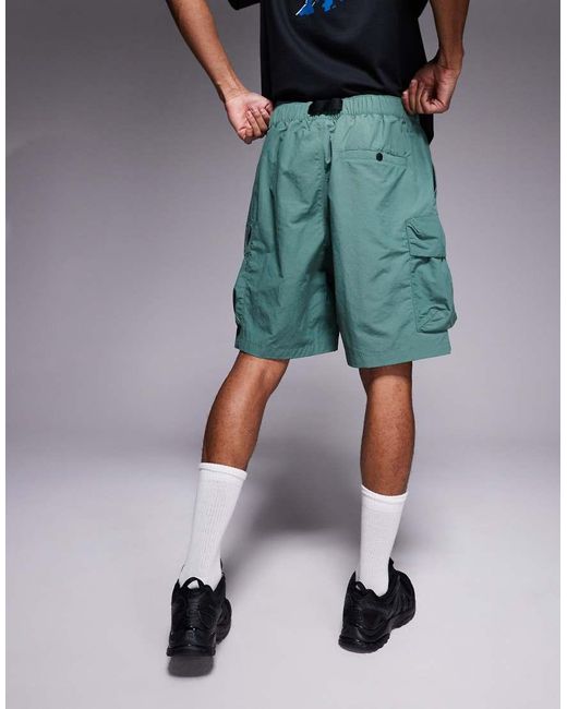 The North Face Short Met Cargozakken En Logo in het Blue voor heren