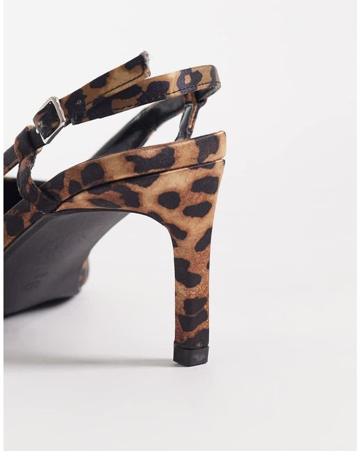 Public Desire White Salsa Sling Back Kitten Heels