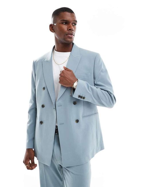 ASOS Blue Regular Suit Jacket for men