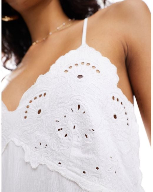 Pretty Lavish White Textured Maxi Dress