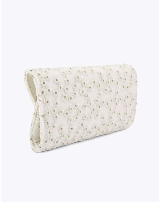 Carvela Kurt Geiger White Spirit Daisy Clutch