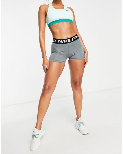 Nike Gray – pro 365 dri-fit – knappe shorts