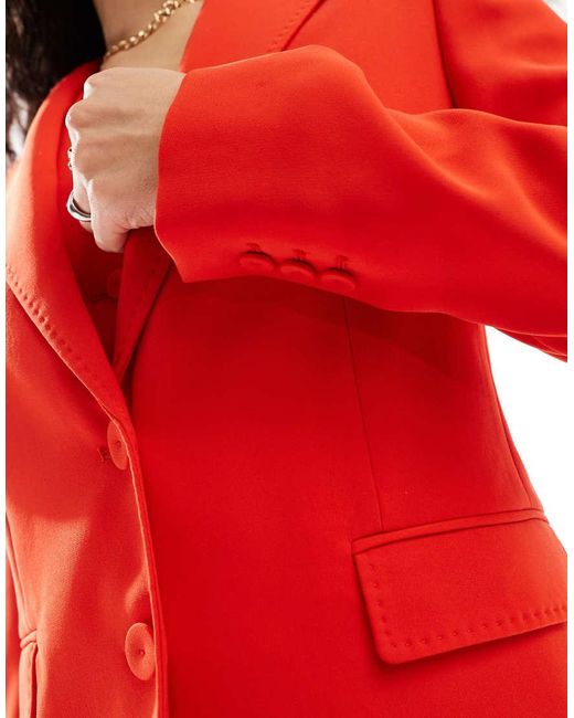 Mango Red Co-Ord Blazer