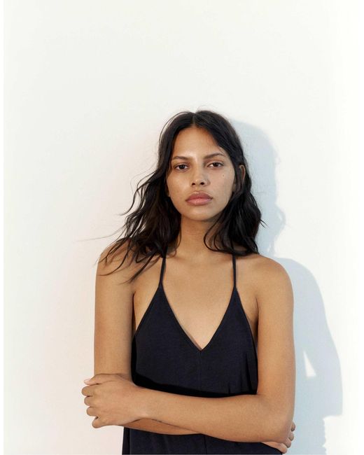 Pull&Bear Black – midikleid