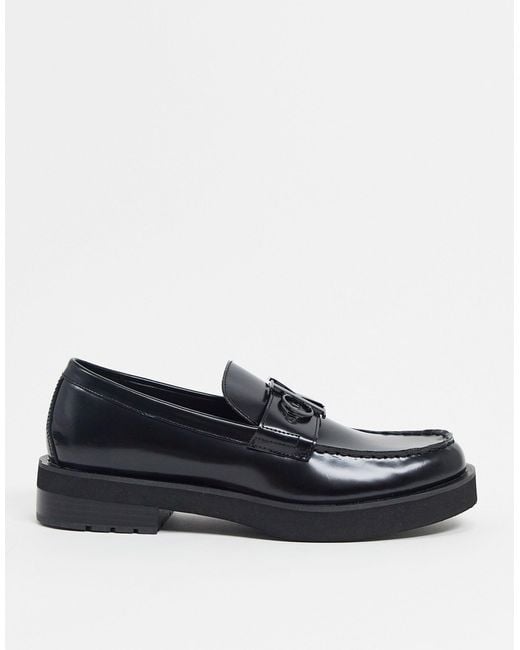 Calvin Klein Novic Chunky Loafers in Black for Men | Lyst