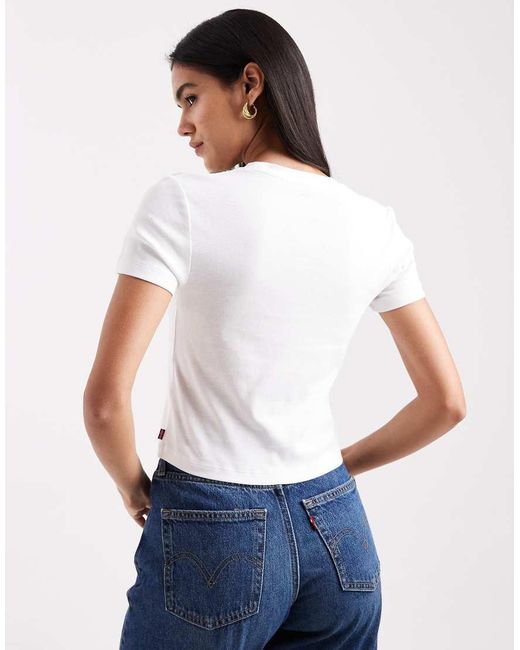 Levi's White Fruit Graphic Baby Tee
