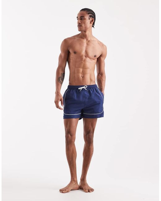 Aray Blue Swimshort With Contrast Trim for men