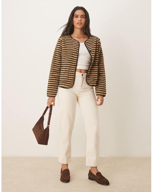 Threadbare Natural Teddy Jacket