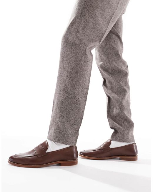 Schuh Brown Rune Loafers for men