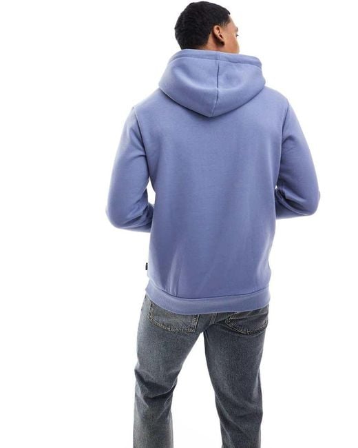 Sudadera Azul Lavado Extragrande Con Capucha De Only & Sons de hombre de color Blue