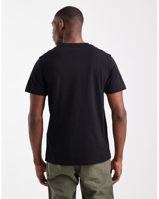 Camiseta Negra Básica Con Cuello Redondo De ASOS de hombre de color Blue