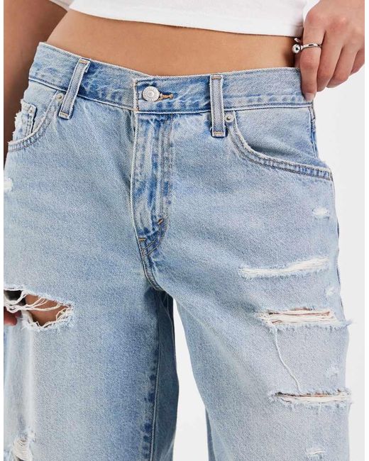 Levi's Blue baggy Dad Jort