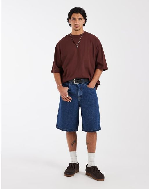ASOS Red Oversized T-shirt With Storefront Graphic for men