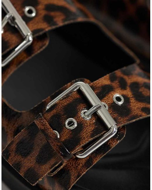 ONLY Brown Buckle Sandals