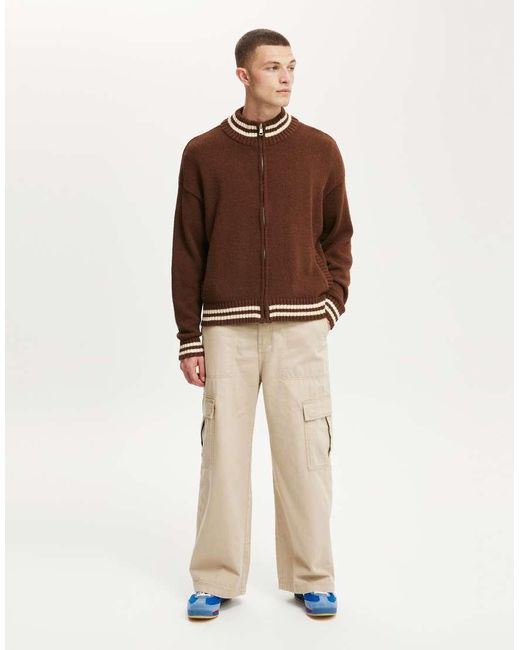 Cotton On Natural Cotton On Axel Super Baggy Cargo Pant for men