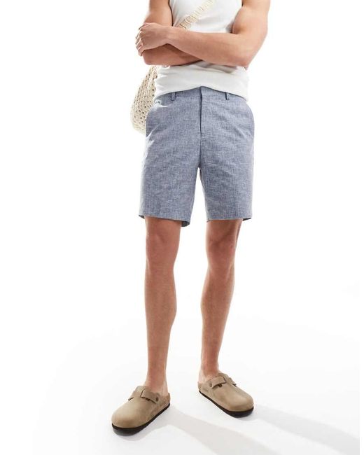 River Island Short Met Textuur in het White voor heren