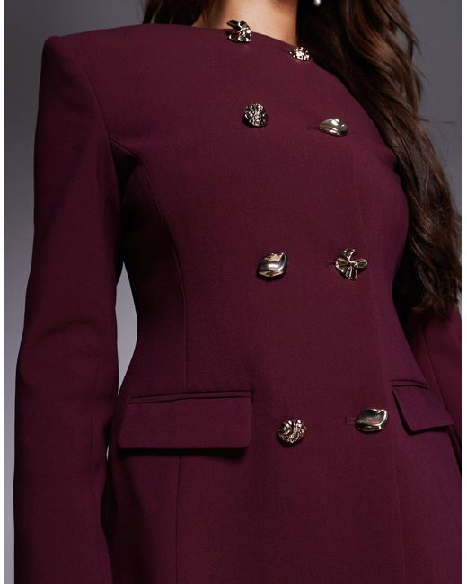 Blazer ASOS en coloris Purple
