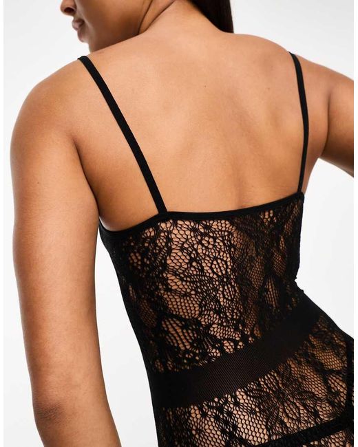 Ann Summers Black Risk Taker Bodystocking