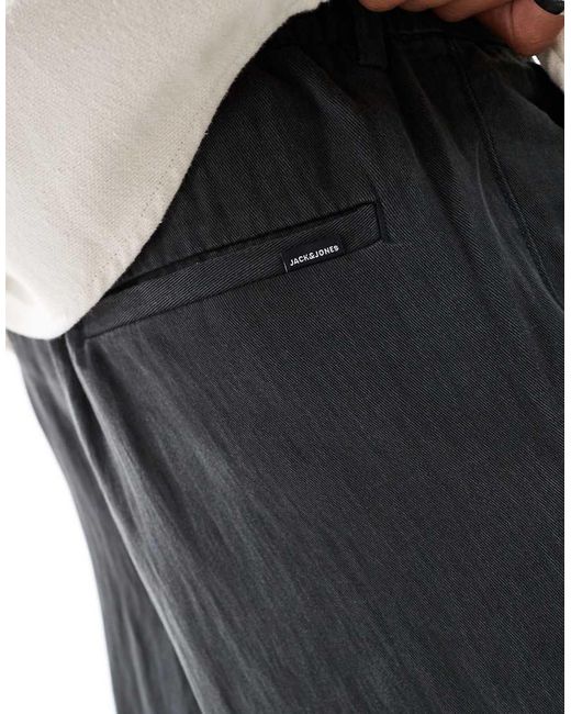 Jack & Jones White Lightweight Drawstring Trouser for men