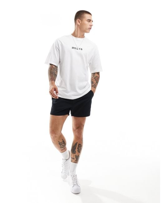 Jack & Jones Oversized T-shirt With Japanese Wave Backprint