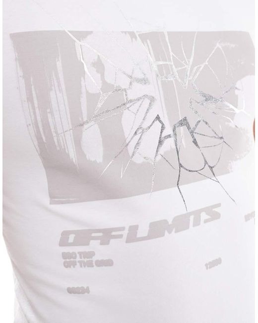 ASOS White Muscle Fit T-shirt for men