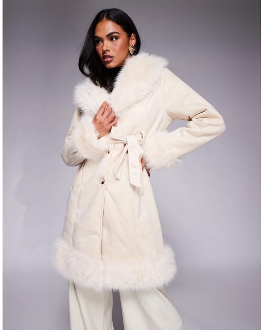 Princess Polly Gray – simmer lane – pennylane-mantel mit longline-schnitt
