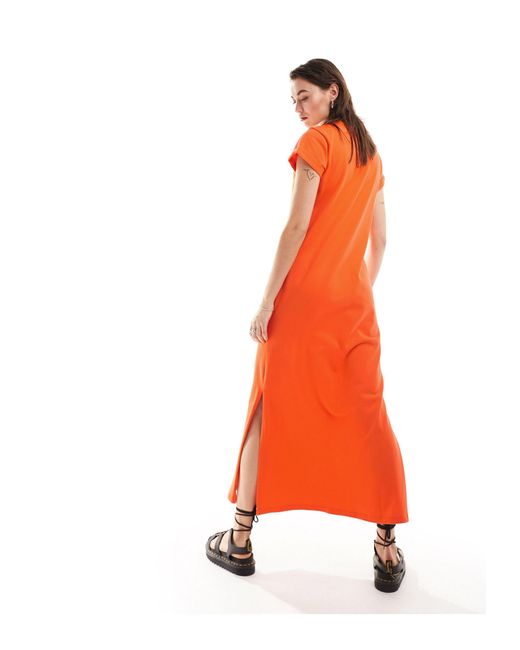 AllSaints Orange Anna Maxi Dress