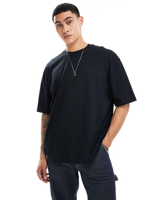 ASOS – oversize-t-shirt in Black für Herren