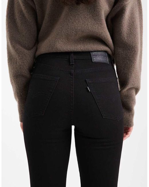 Levi's White 726 Flare High Rise Jeans