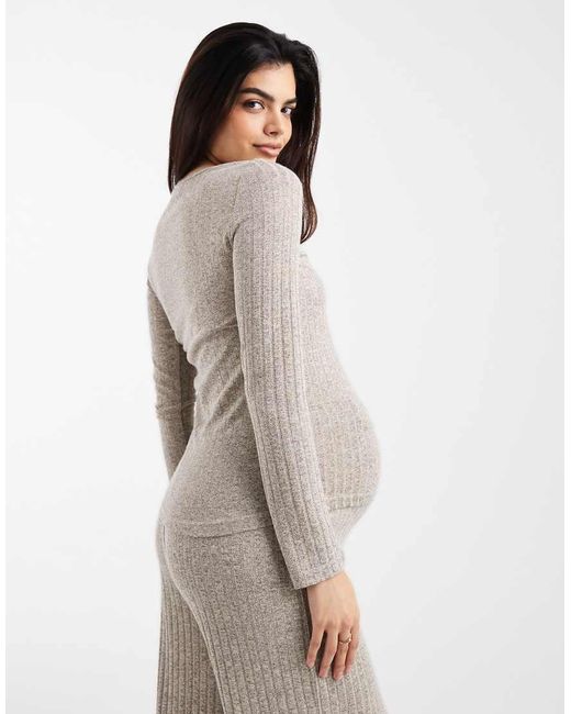 Mama.licious Green Mamalicious Maternity Long Sleeve 2 Function Nursing Button Front Top Co-Ord
