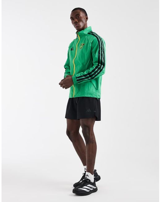 Adidas Originals Green Jamaica X Bob Marley Home Anthem Jacket for men