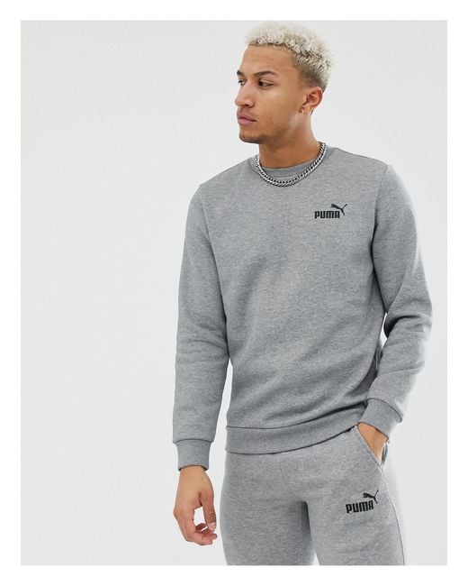 felpa grigia puma