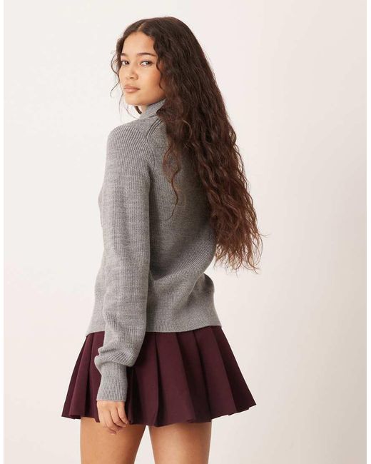 ASOS Purple Pleated Mini Skirt