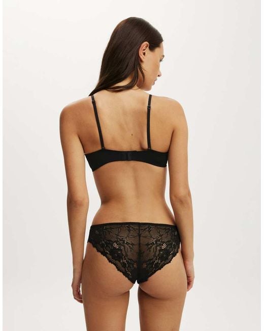 Cotton On Black Plunge Underwire Bra