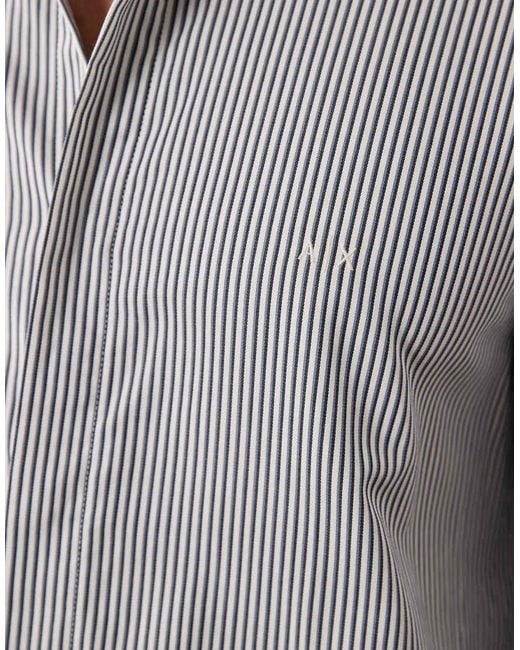 ARMANI EXCHANGE Gray Long Sleeve Shirt for men