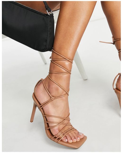 lace sandals heels