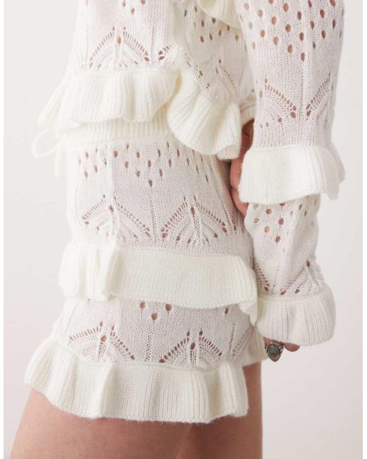 The Ragged Priest Natural Frilly Shorts
